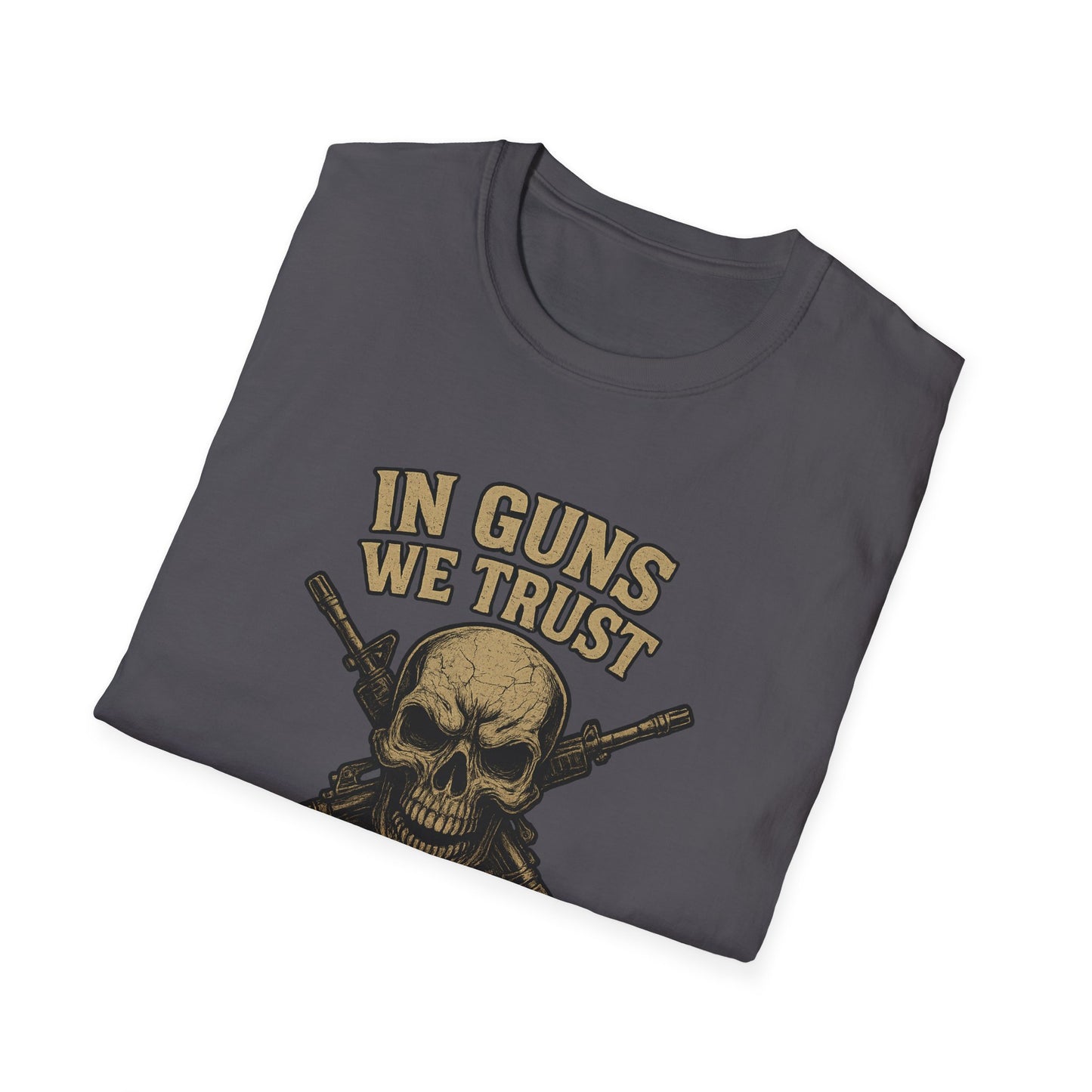 In Guns We Trust Patriotic Skull Tee