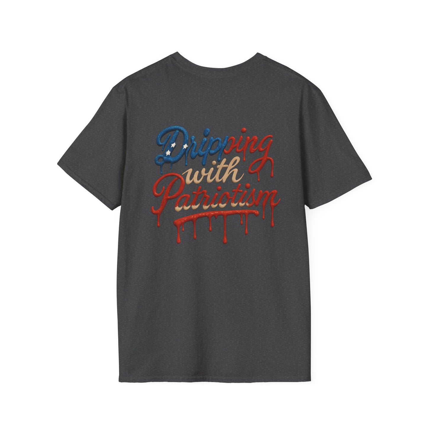 Dripping with Patriotism Graphic Tee — Red, White & Bold