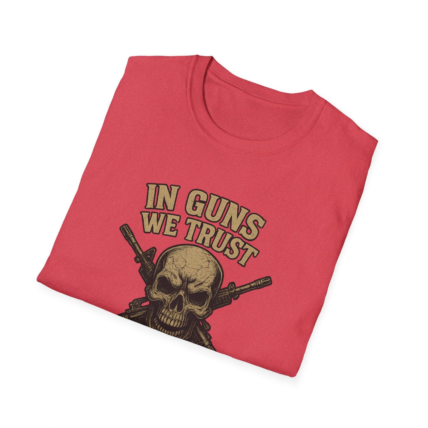 In Guns We Trust Patriotic Skull Tee