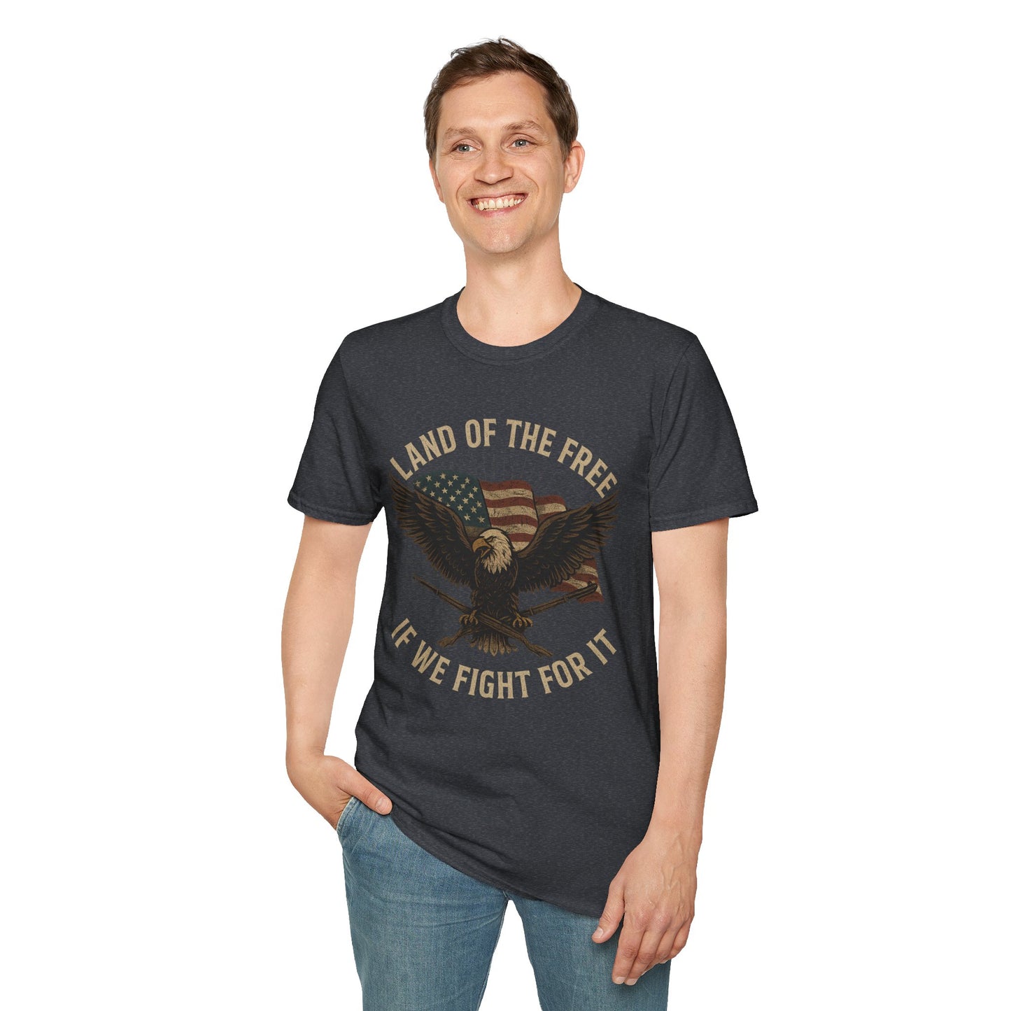 Land of the Free Patriotic Eagle Tee