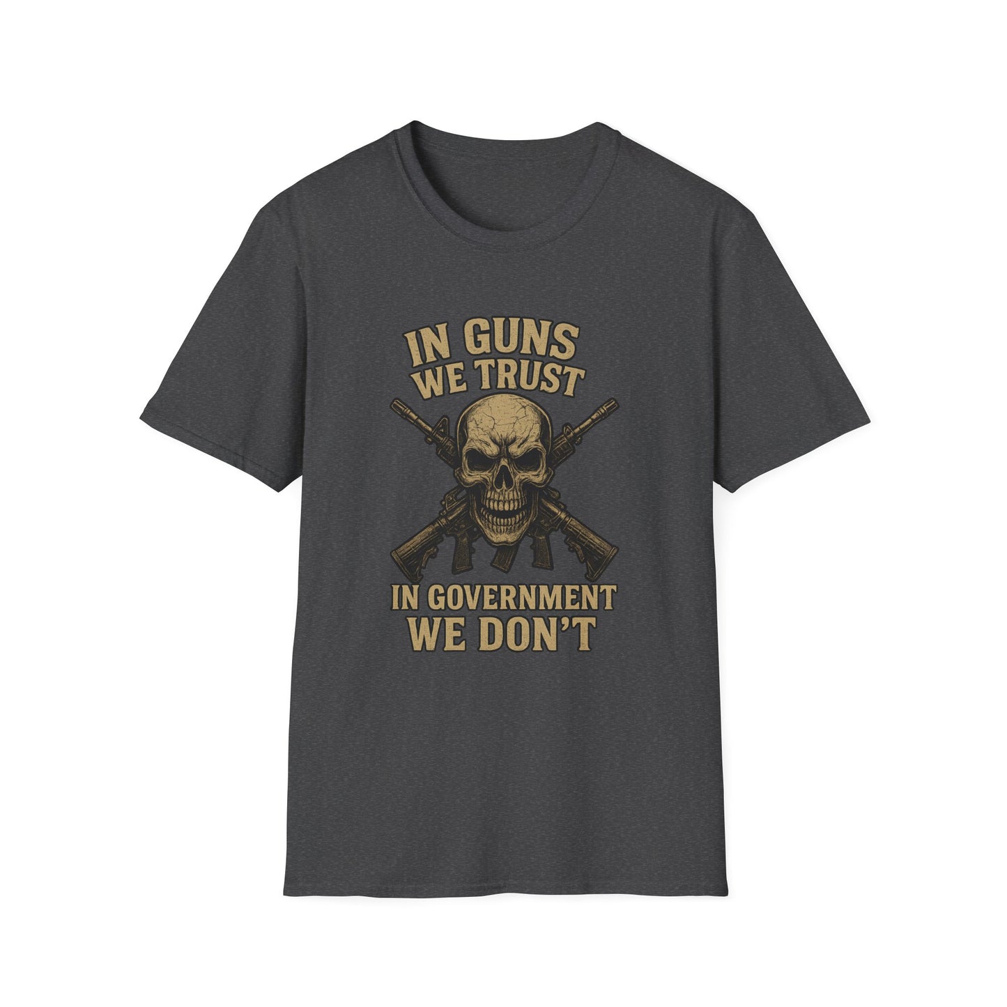 In Guns We Trust Patriotic Skull Tee
