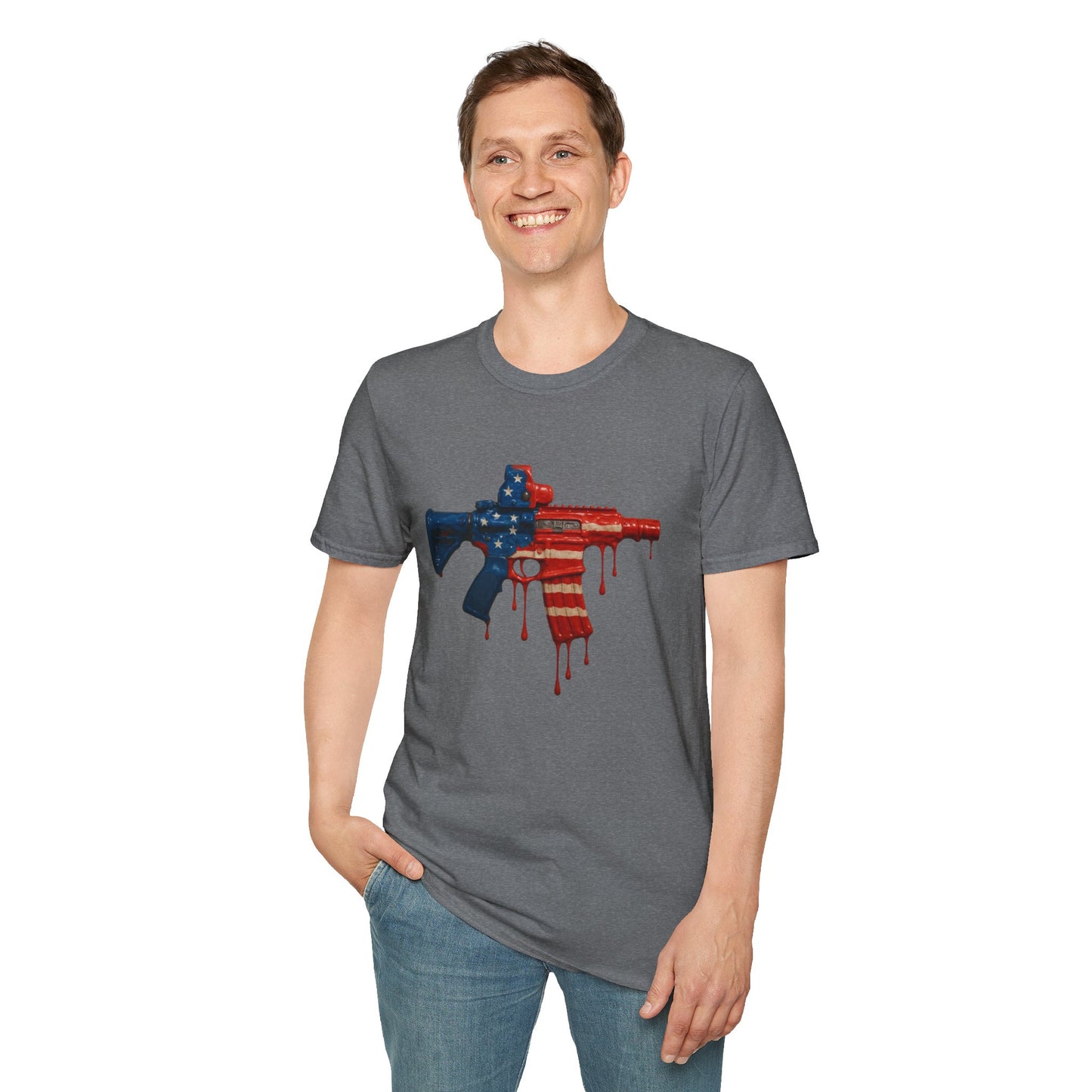 Dripping with Patriotism Graphic Tee — Red, White & Bold