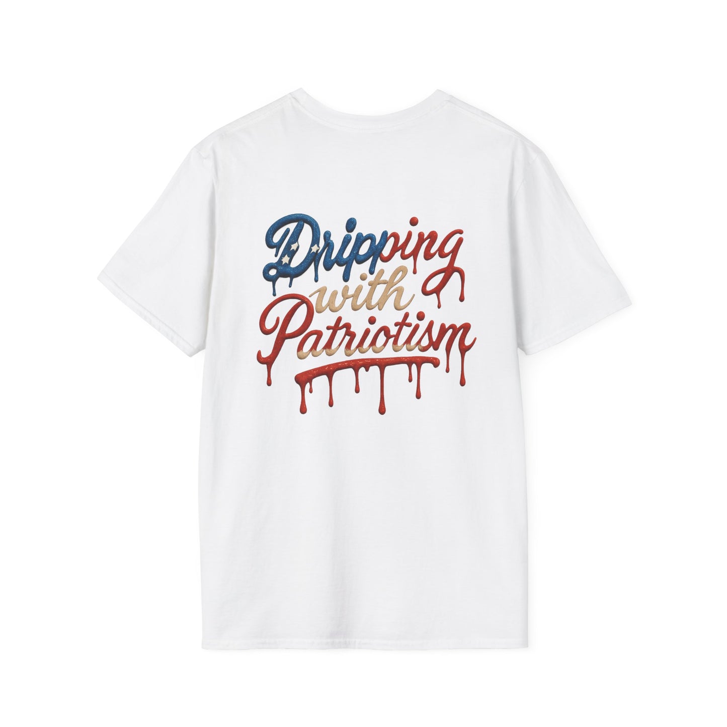 Dripping with Patriotism Graphic Tee — Red, White & Bold