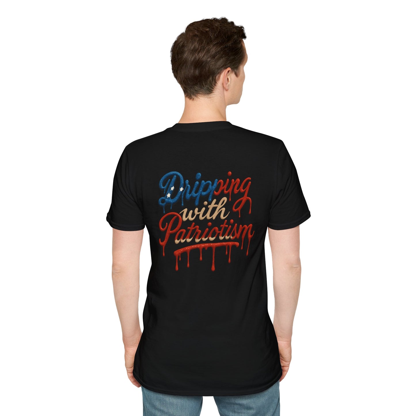 Dripping with Patriotism Graphic Tee — Red, White & Bold
