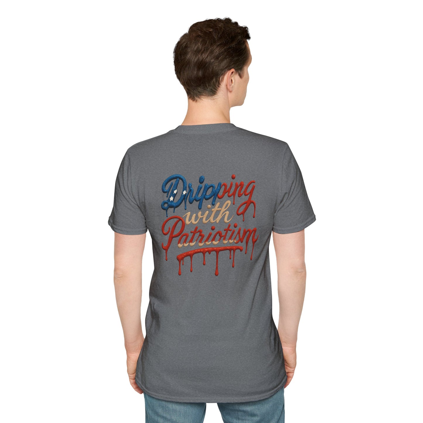 Dripping with Patriotism Graphic Tee — Red, White & Bold