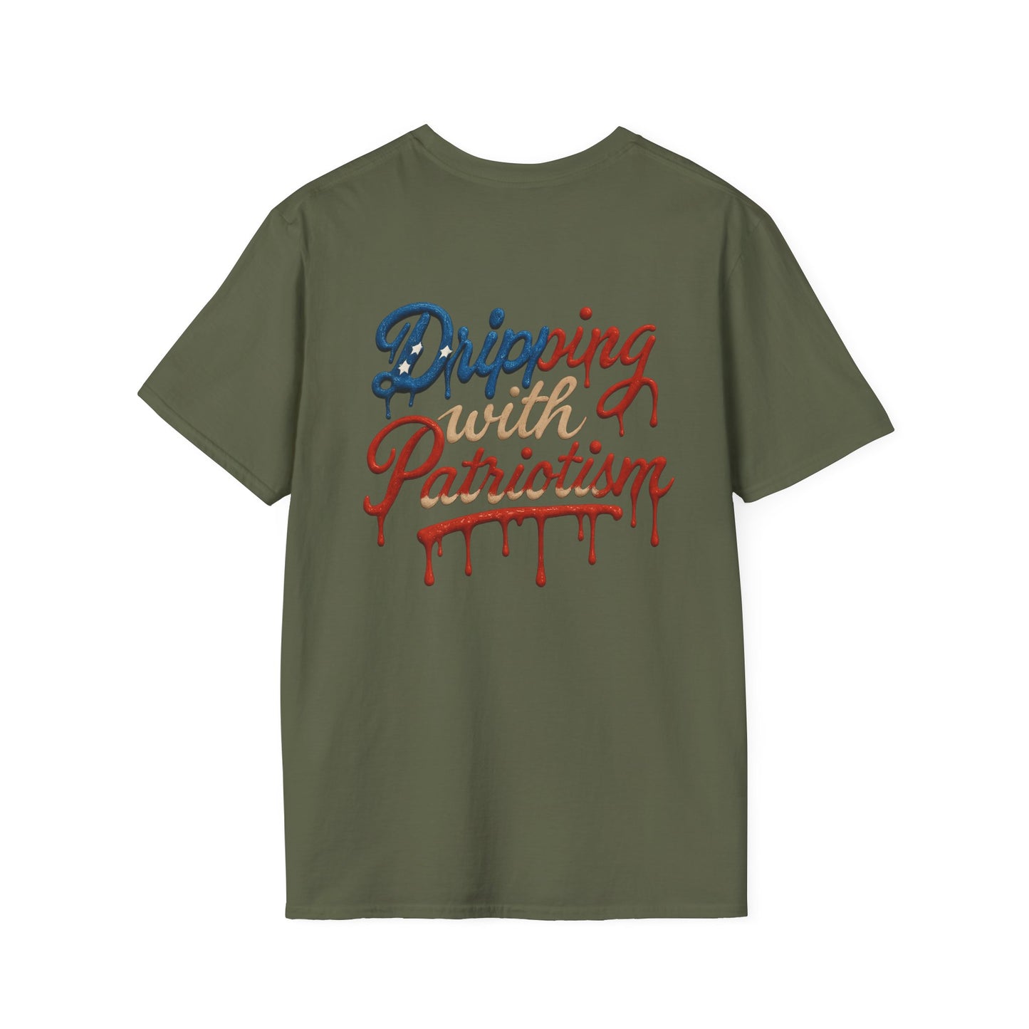 Dripping with Patriotism Graphic Tee — Red, White & Bold