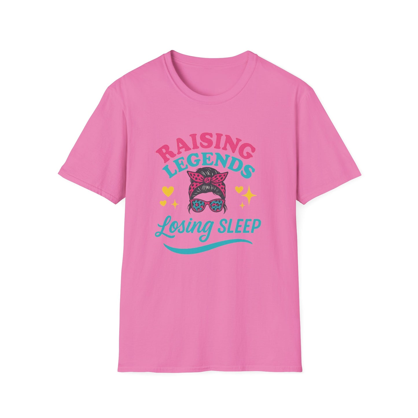 Raising Legends, Losing Sleep – Mom Life Leopard Print Tee