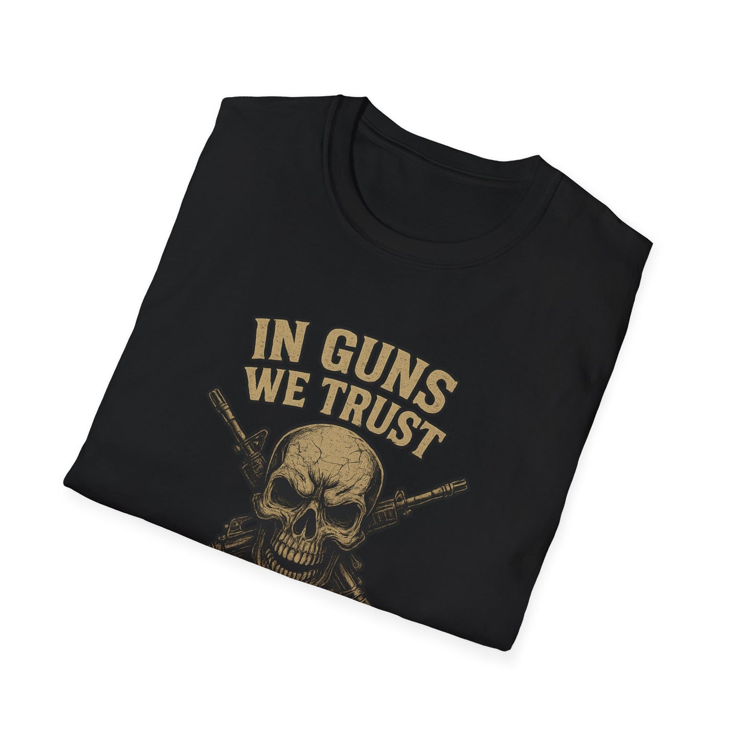 In Guns We Trust Patriotic Skull Tee