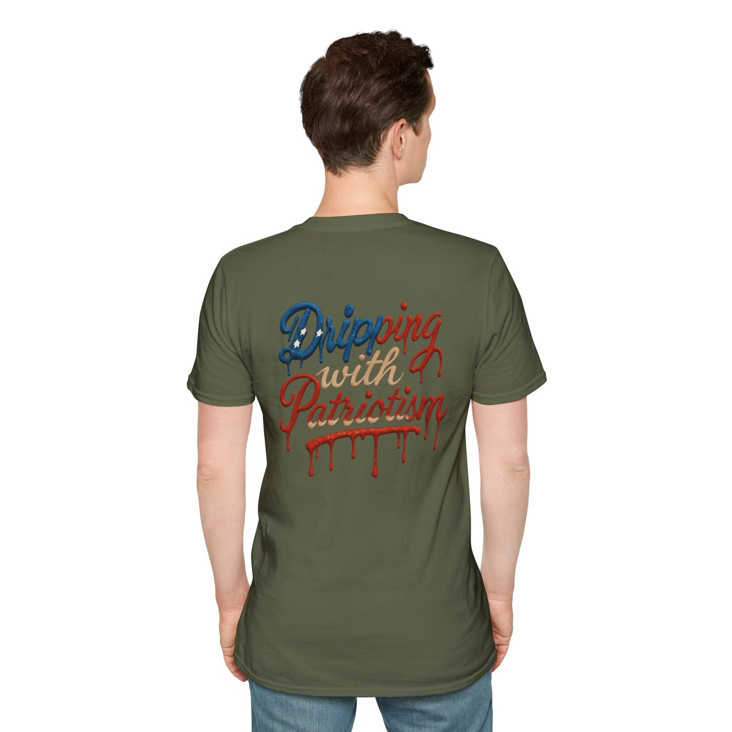 Dripping with Patriotism Graphic Tee — Red, White & Bold