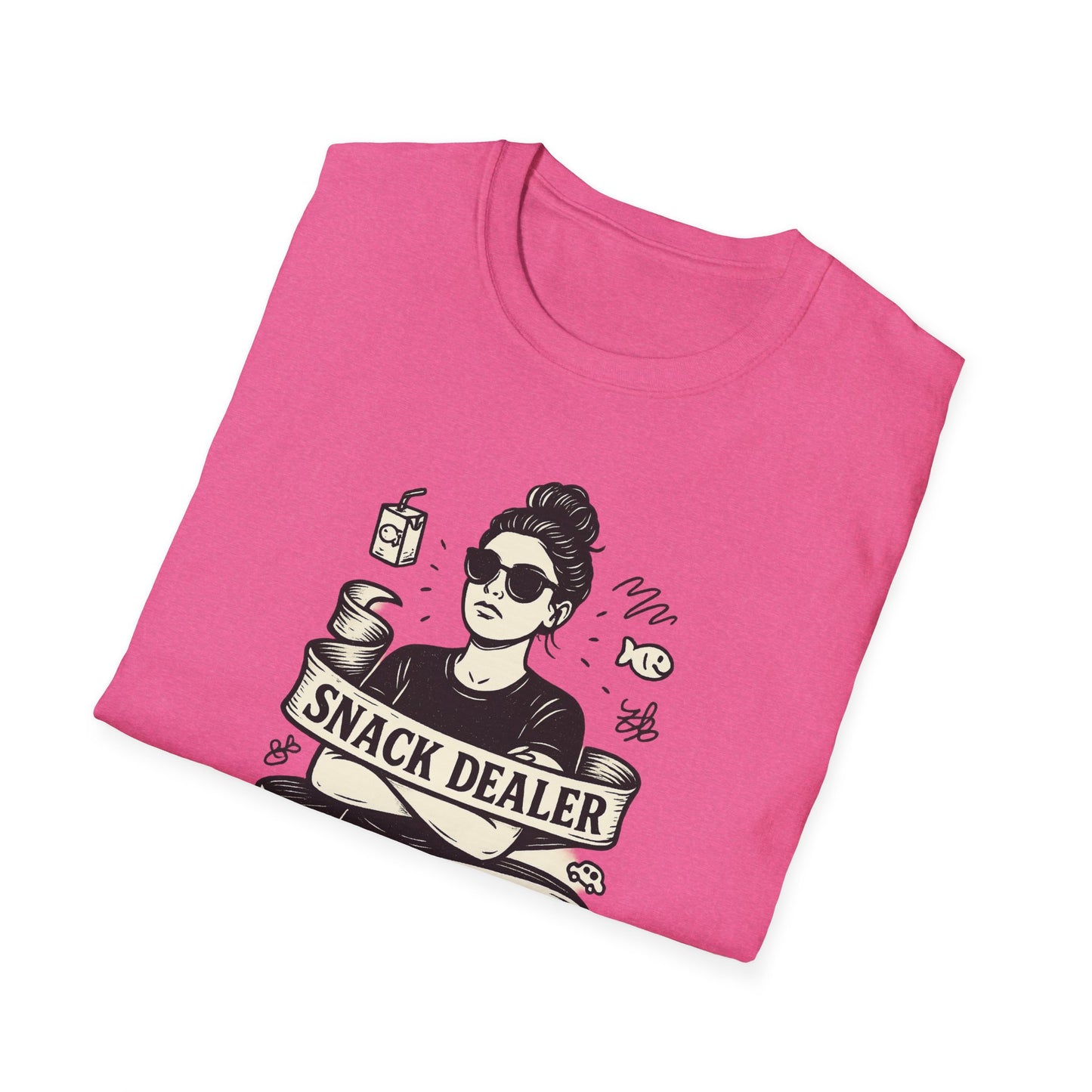 Snack Dealer. Chaos Curator. Professional Eye Roller | Savage Mom Tattoo Tee