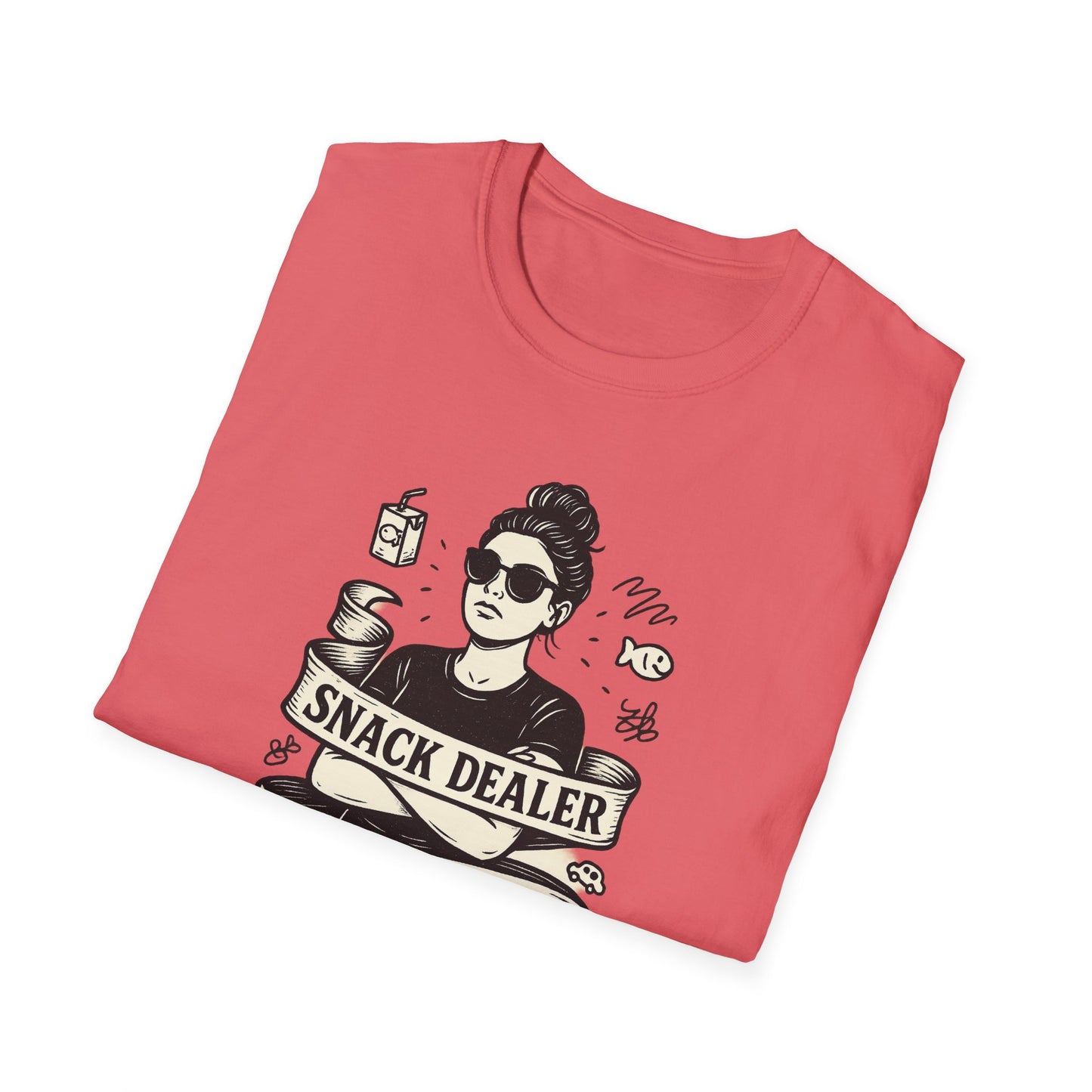 Snack Dealer. Chaos Curator. Professional Eye Roller | Savage Mom Tattoo Tee