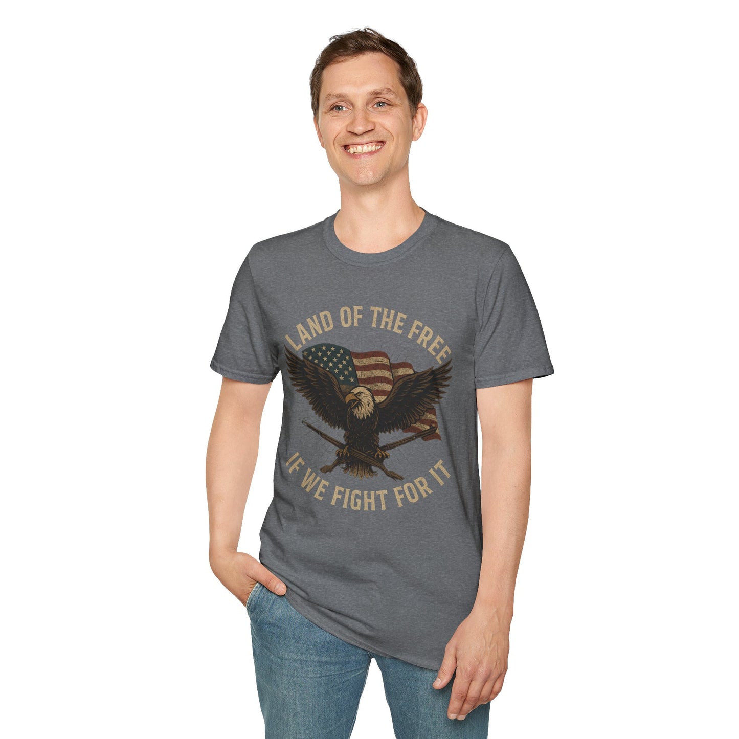 Land of the Free Patriotic Eagle Tee
