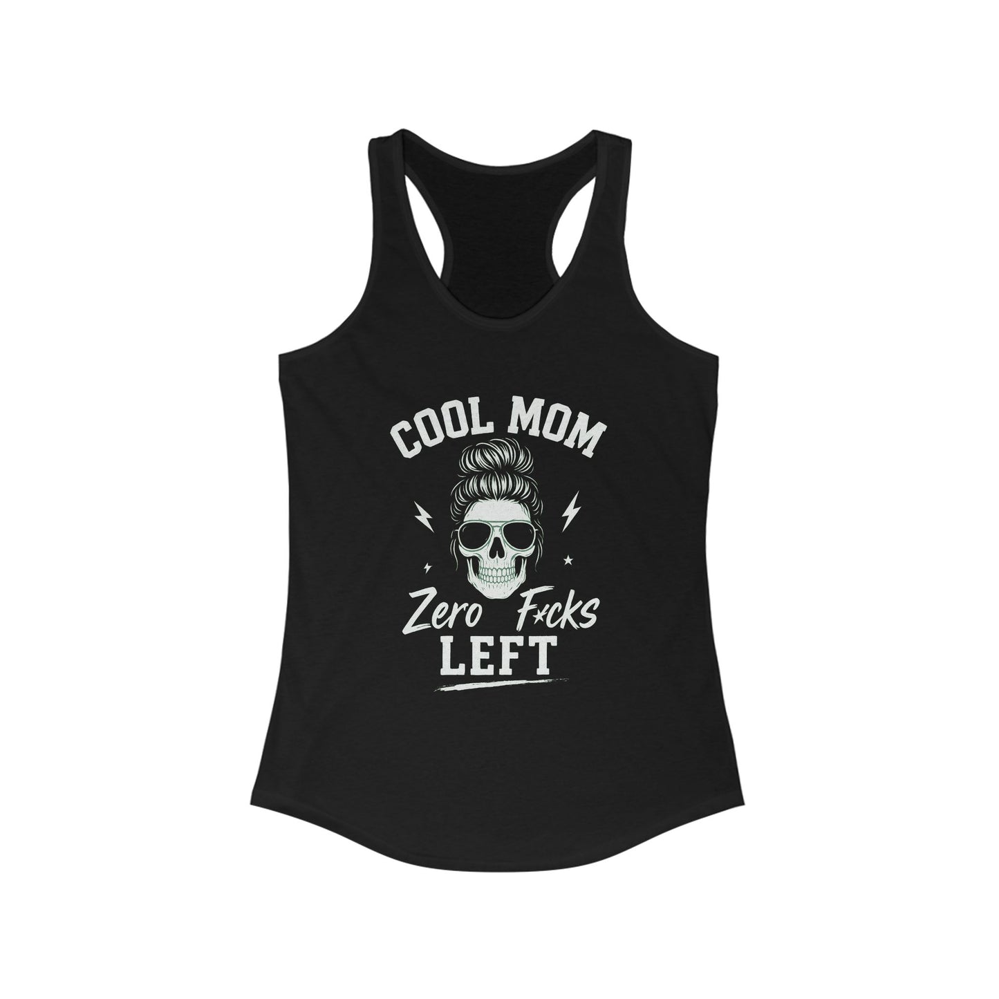 Cool Mom Racerback Tank — Zero F*cks Left