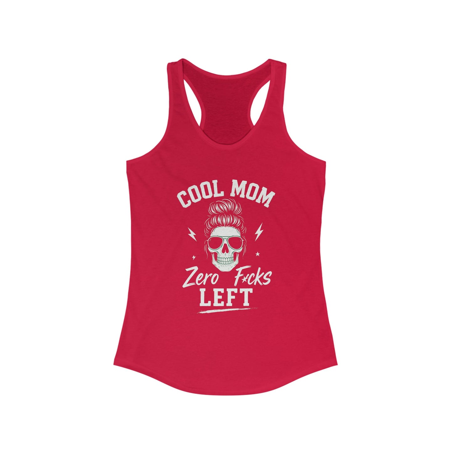 Cool Mom Racerback Tank — Zero F*cks Left