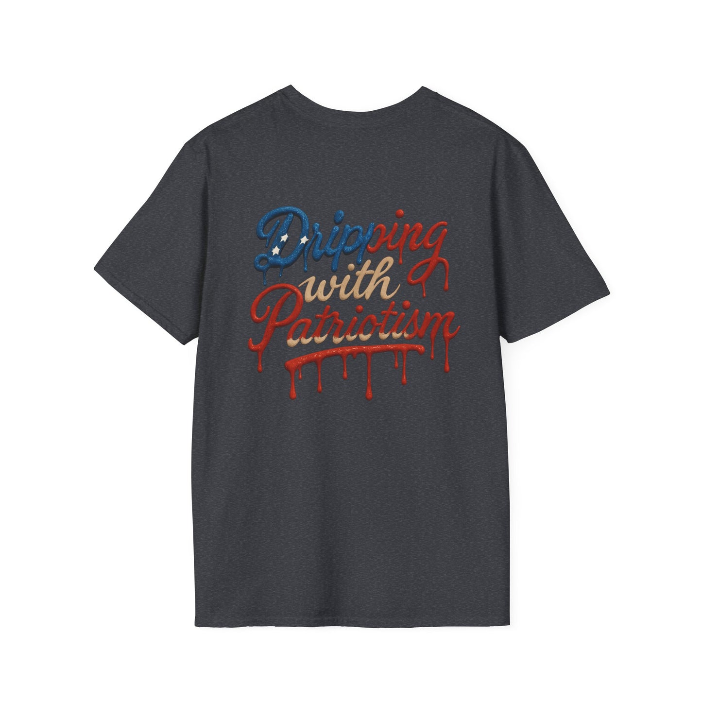 Dripping with Patriotism Graphic Tee — Red, White & Bold
