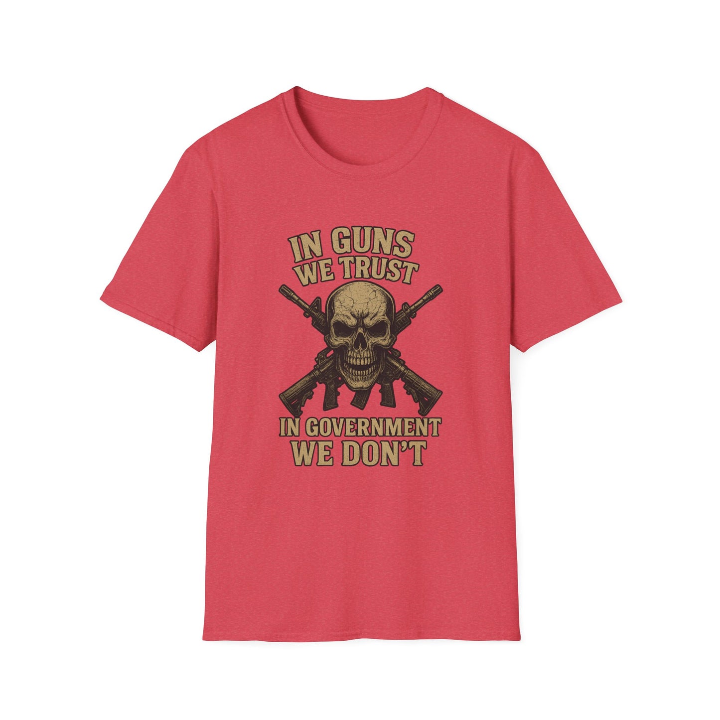 In Guns We Trust Patriotic Skull Tee