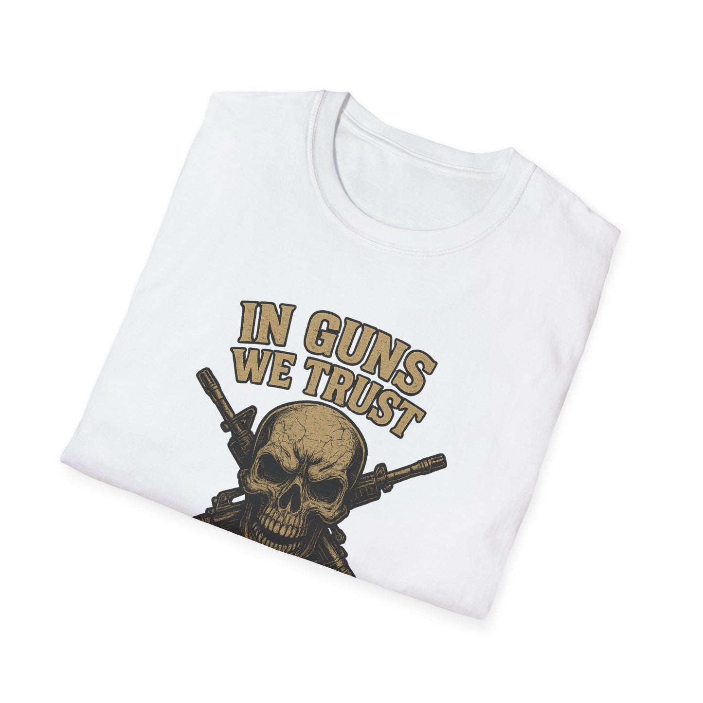 In Guns We Trust Patriotic Skull Tee