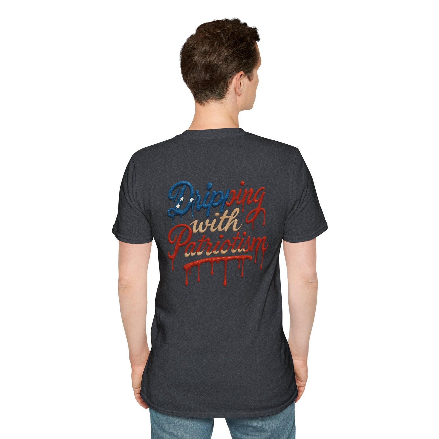 Dripping with Patriotism Graphic Tee — Red, White & Bold