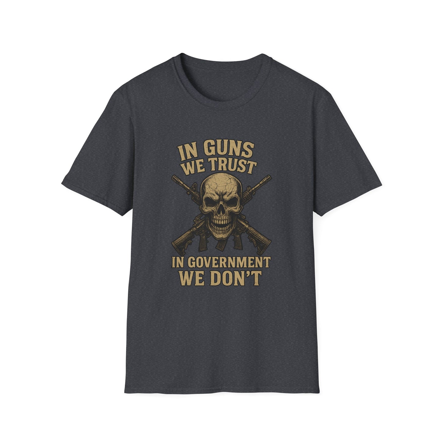 In Guns We Trust Patriotic Skull Tee