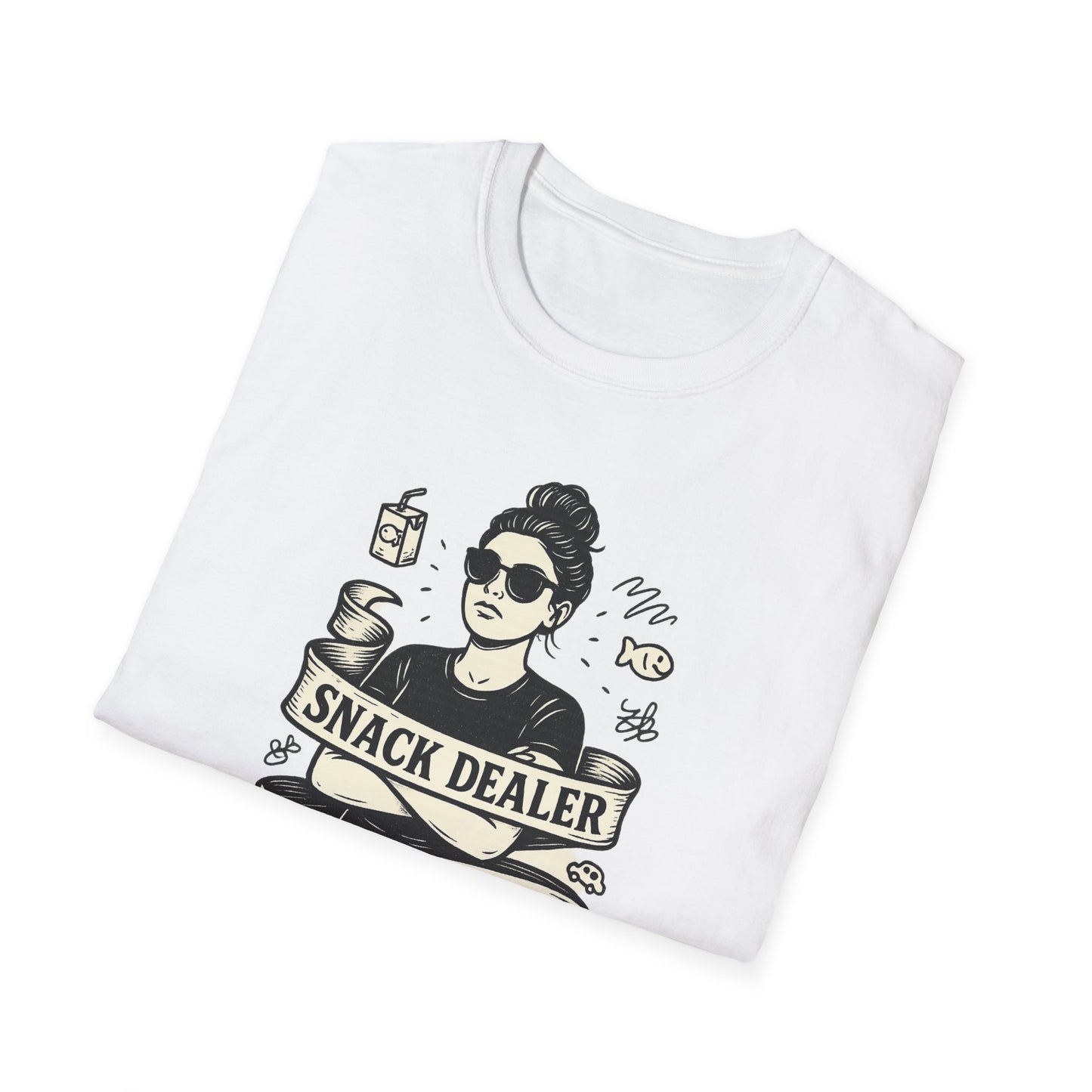 Snack Dealer. Chaos Curator. Professional Eye Roller | Savage Mom Tattoo Tee