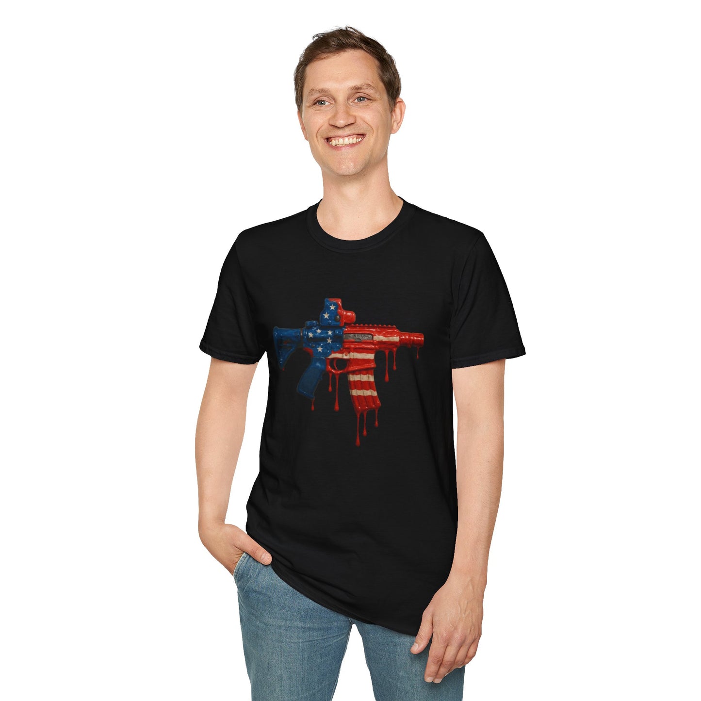 Dripping with Patriotism Graphic Tee — Red, White & Bold