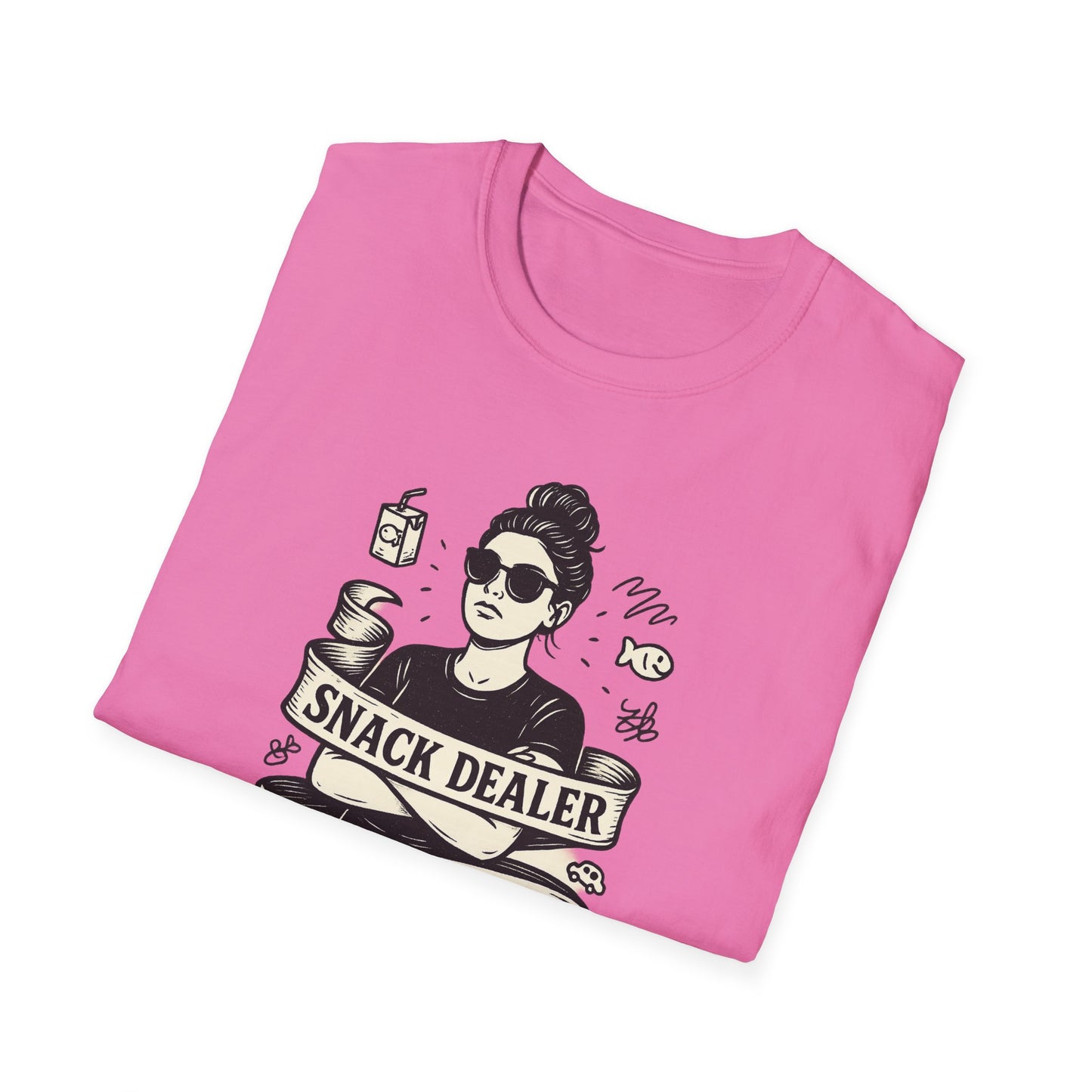 Snack Dealer. Chaos Curator. Professional Eye Roller | Savage Mom Tattoo Tee