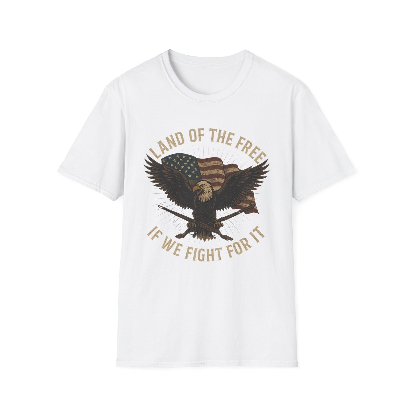 Land of the Free Patriotic Eagle Tee