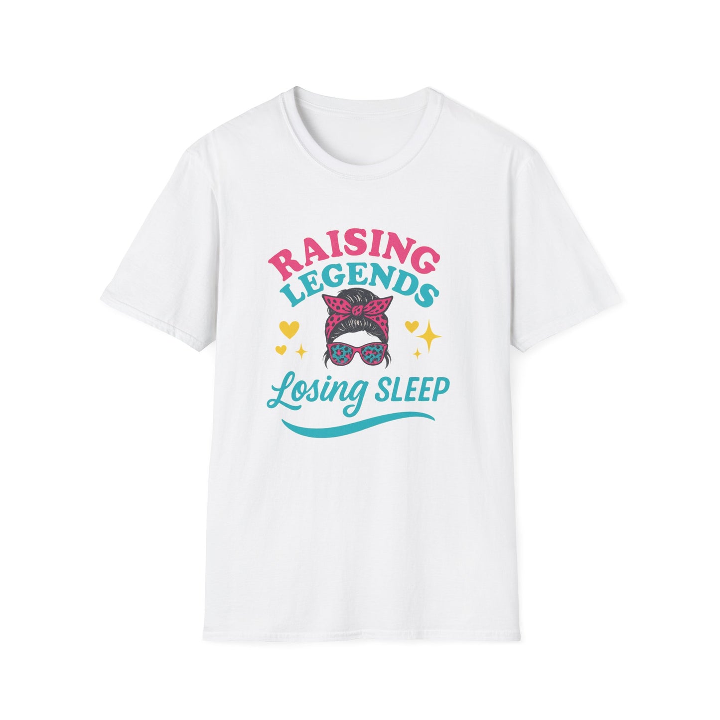 Raising Legends, Losing Sleep – Mom Life Leopard Print Tee