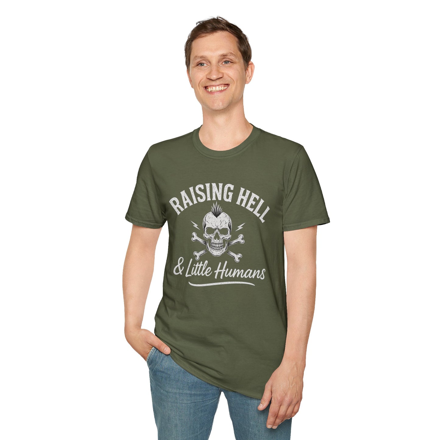 Raising Hell & Little Humans | Rebel Parenting T-Shirt