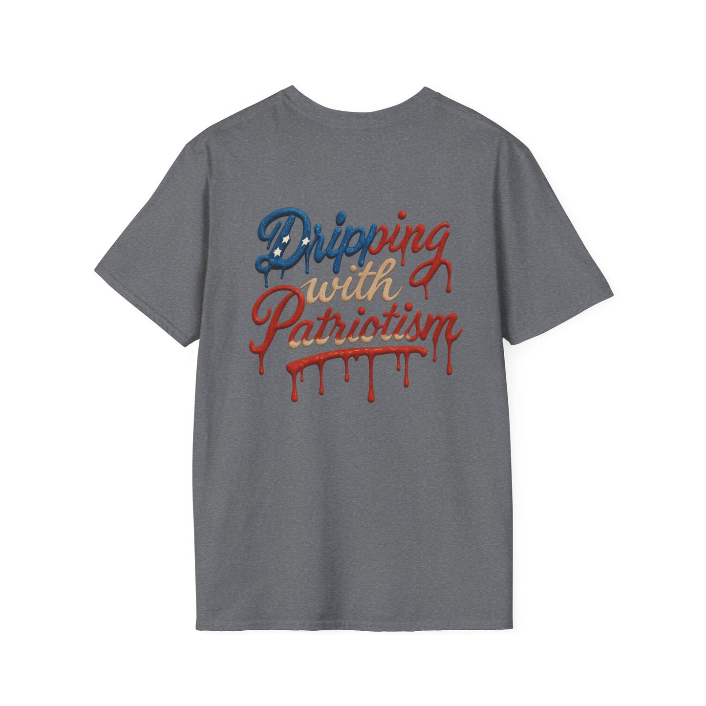 Dripping with Patriotism Graphic Tee — Red, White & Bold