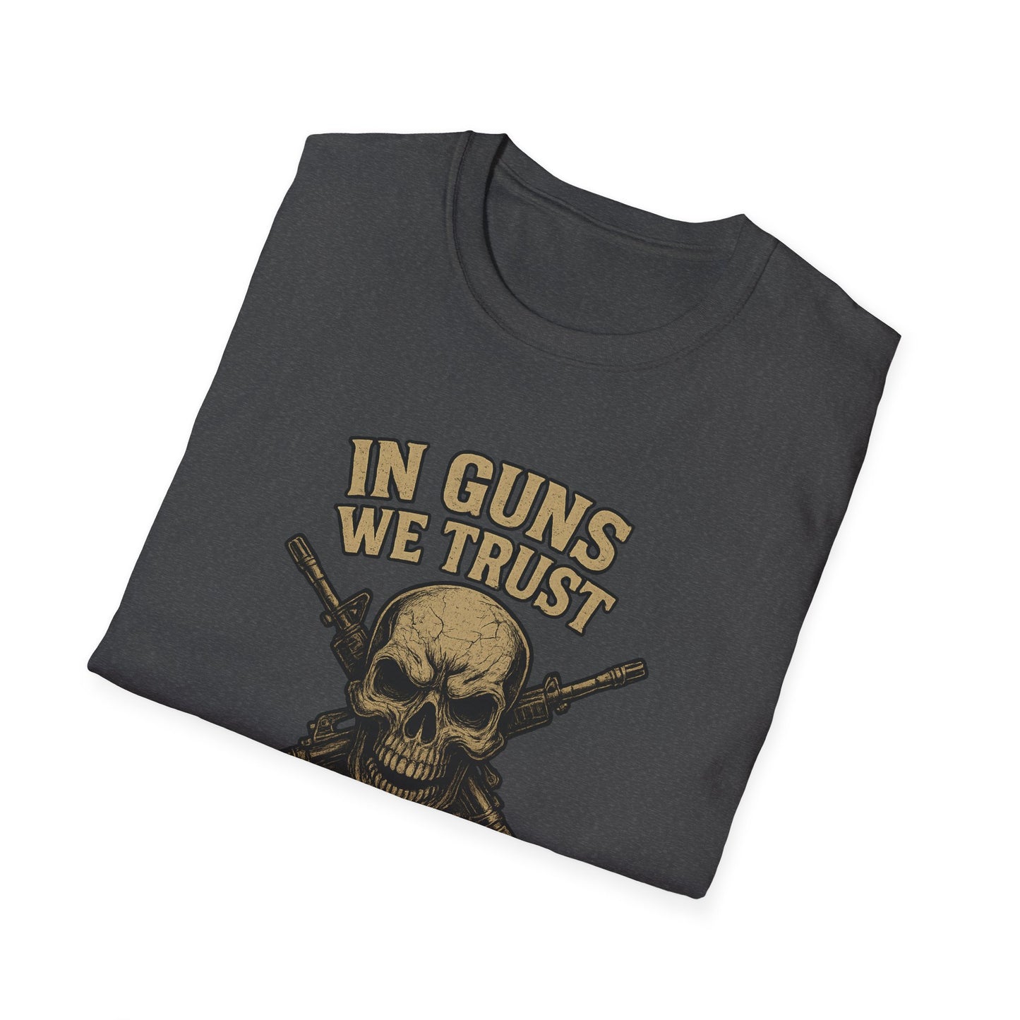 In Guns We Trust Patriotic Skull Tee