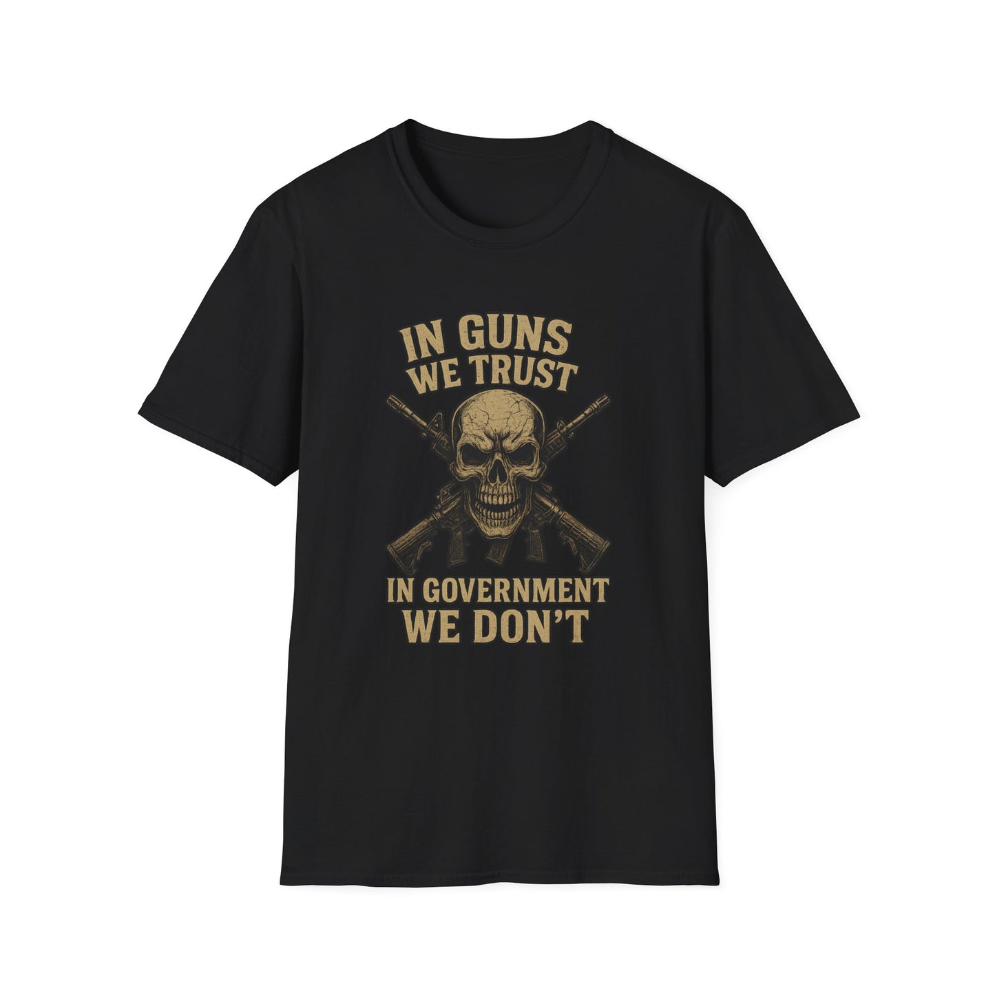 In Guns We Trust Patriotic Skull Tee