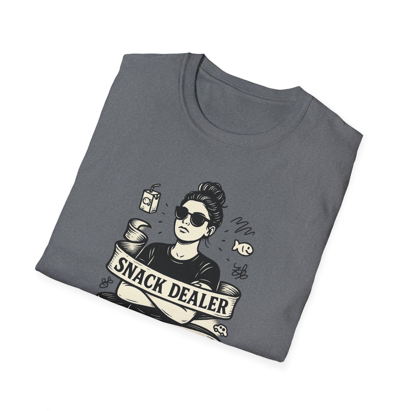 Snack Dealer. Chaos Curator. Professional Eye Roller | Savage Mom Tattoo Tee