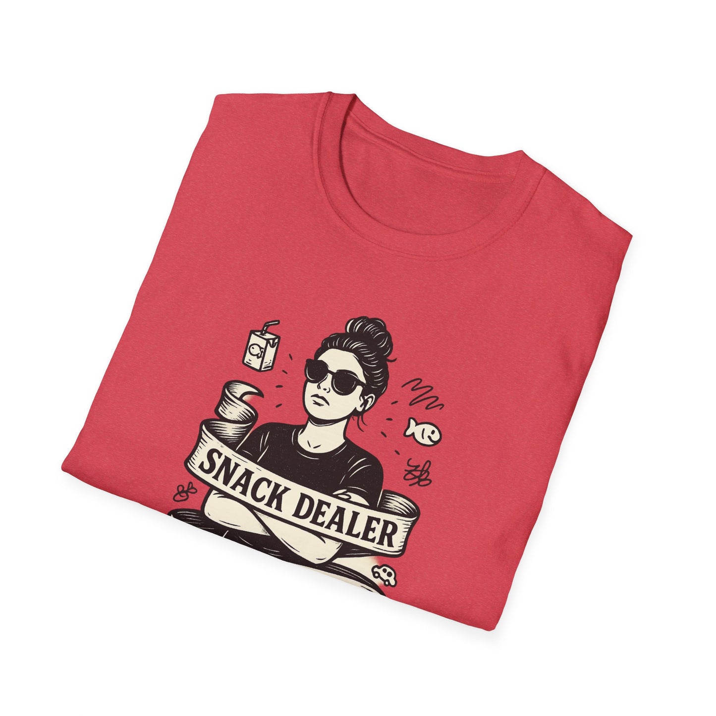 Snack Dealer. Chaos Curator. Professional Eye Roller | Savage Mom Tattoo Tee