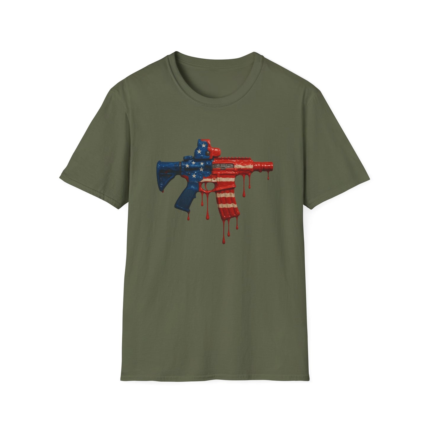 Dripping with Patriotism Graphic Tee — Red, White & Bold