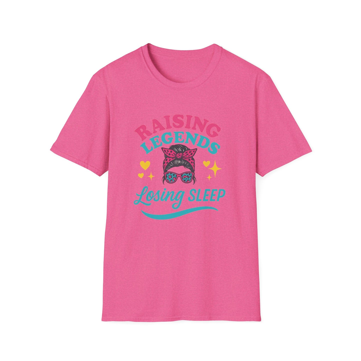 Raising Legends, Losing Sleep – Mom Life Leopard Print Tee