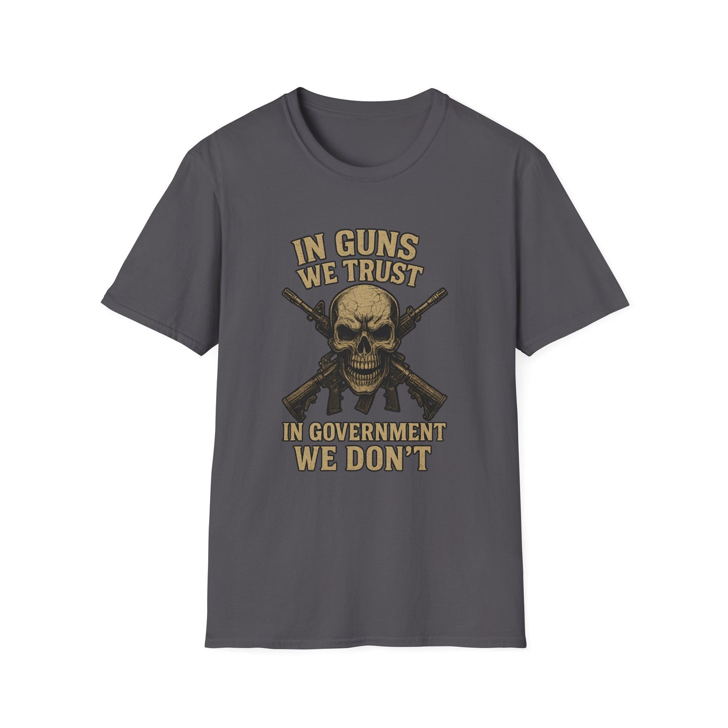 In Guns We Trust Patriotic Skull Tee