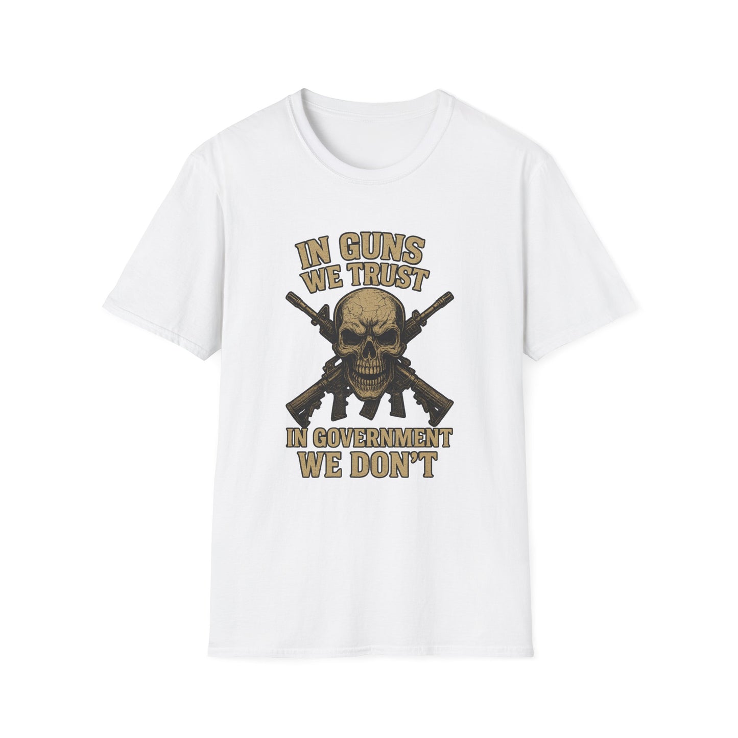 In Guns We Trust Patriotic Skull Tee