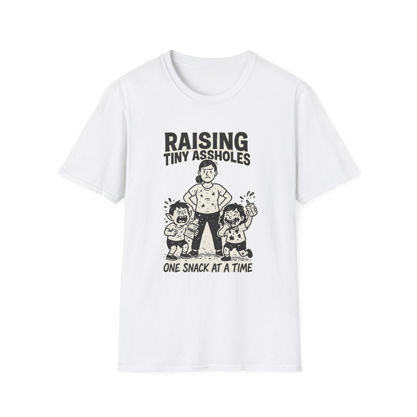 Raising Tiny Assholes — One Snack at a Time | Funny Parenting Tee