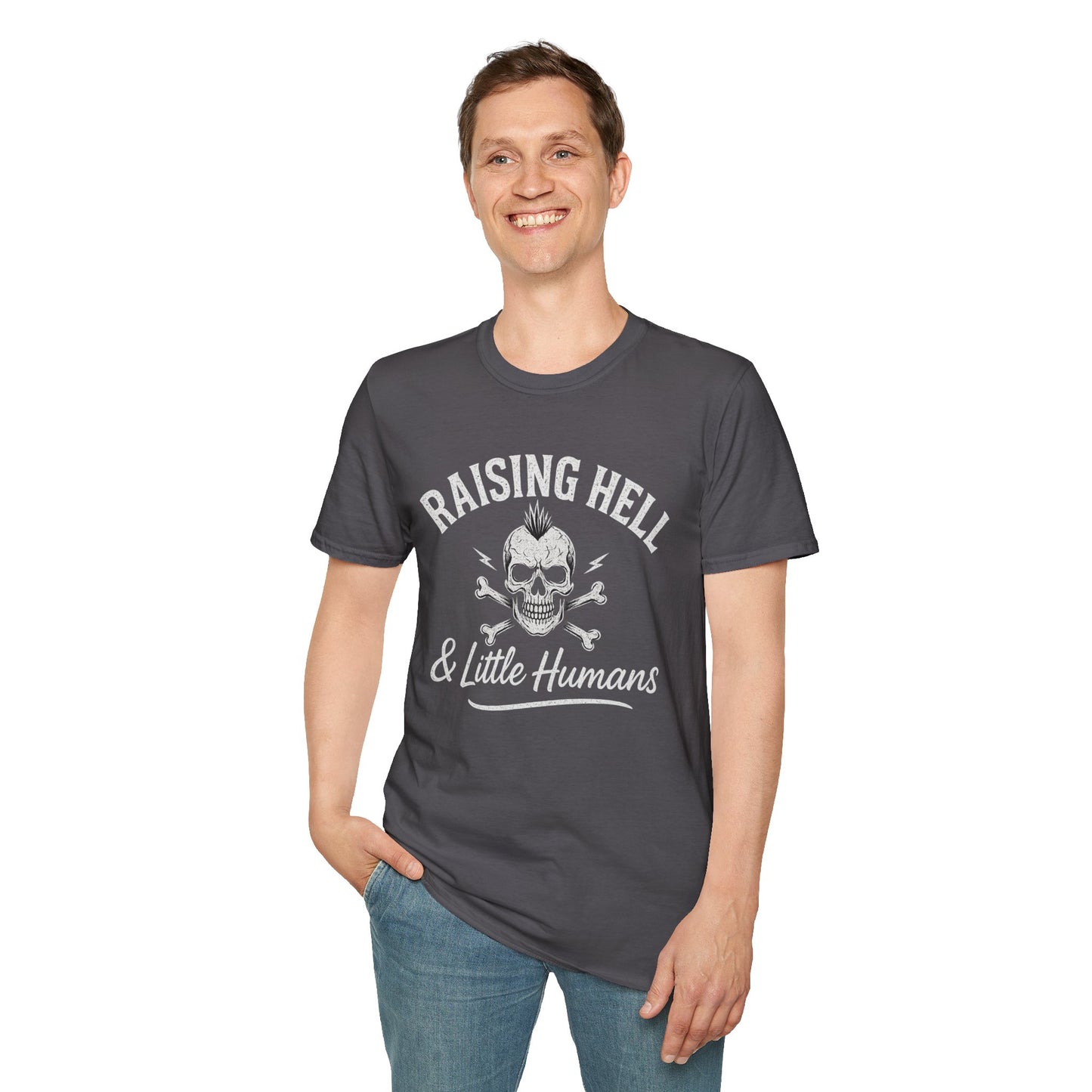 Raising Hell & Little Humans | Rebel Parenting T-Shirt