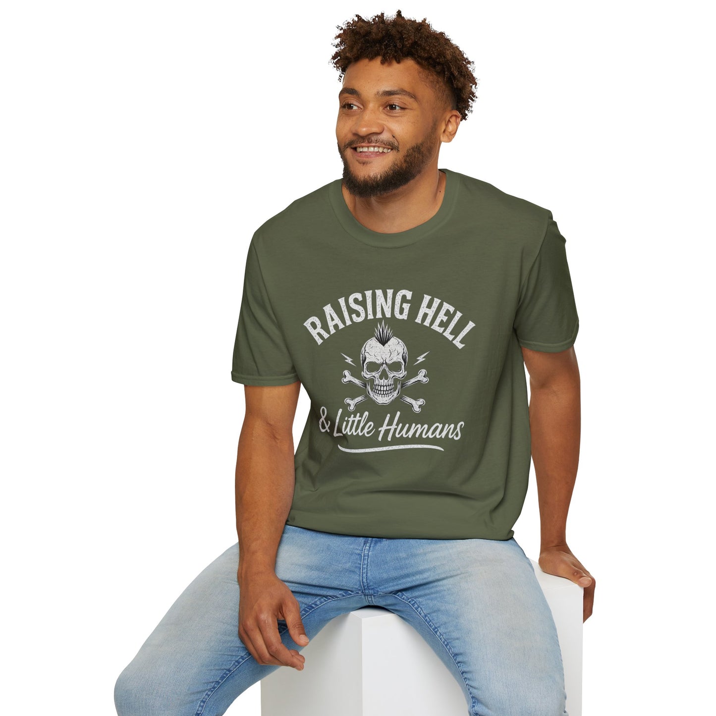 Raising Hell & Little Humans | Rebel Parenting T-Shirt