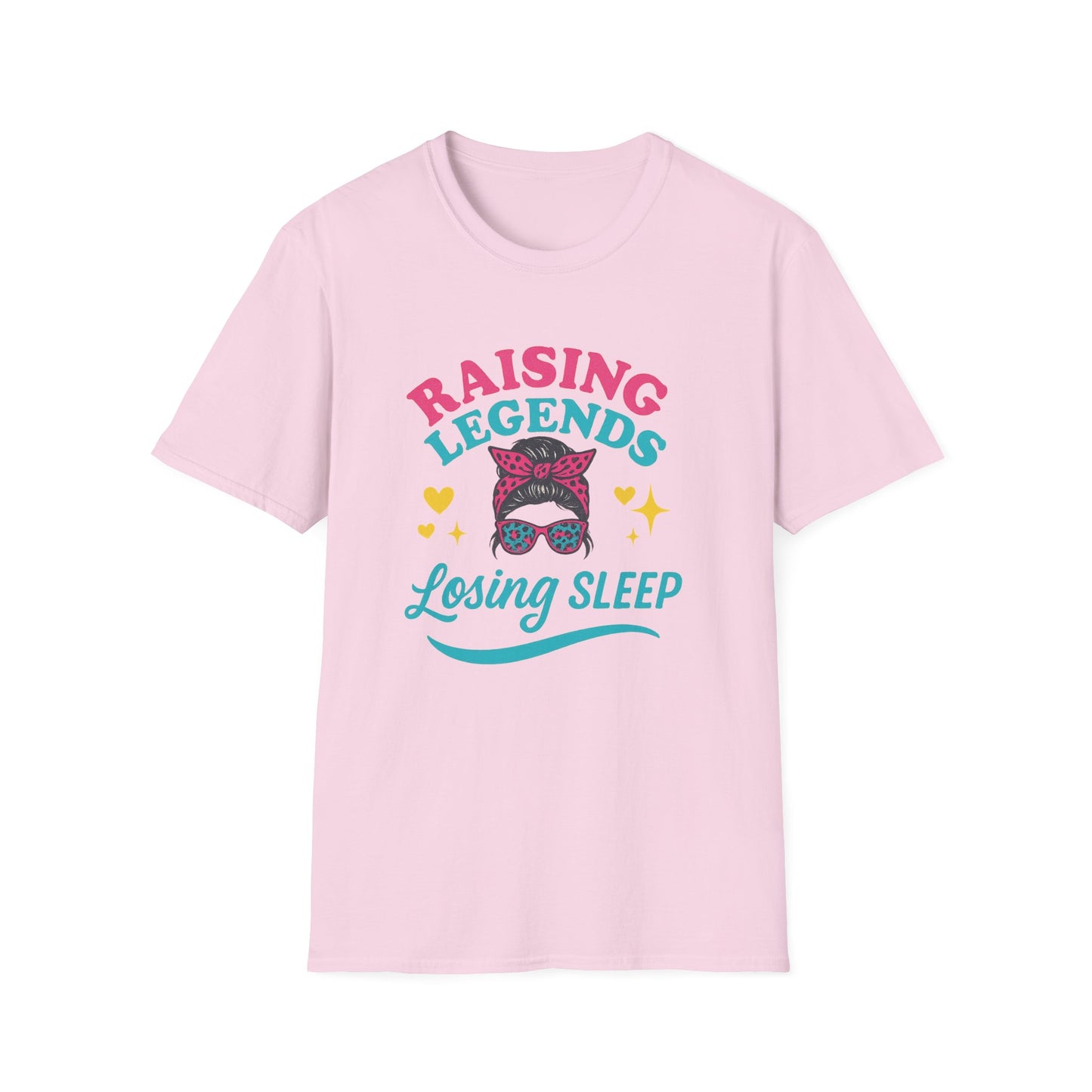 Raising Legends, Losing Sleep – Mom Life Leopard Print Tee