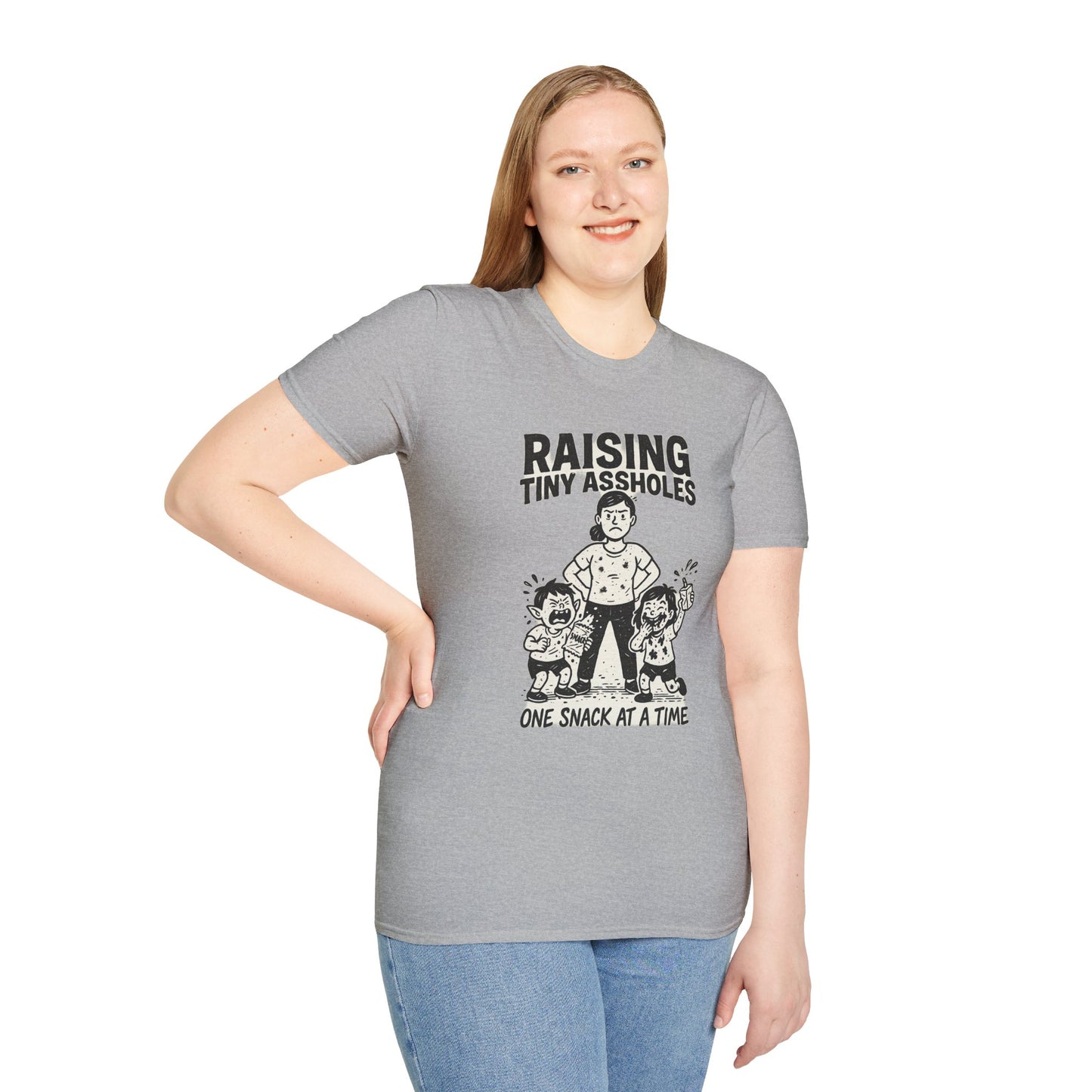 Raising Tiny Assholes — One Snack at a Time | Funny Parenting Tee