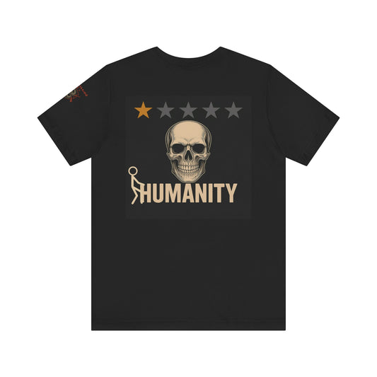 Humanity Sucks Tee – Edgy Skull Stick Figure Desig