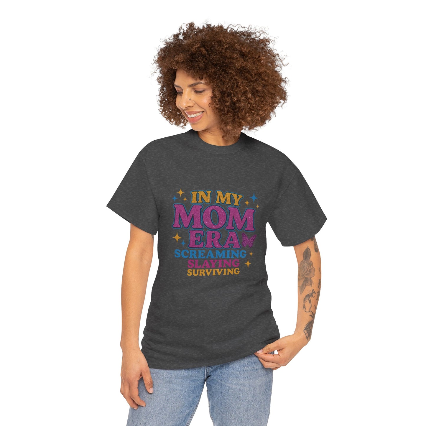 In My Mom Era – Glitter Core Chaos Tee