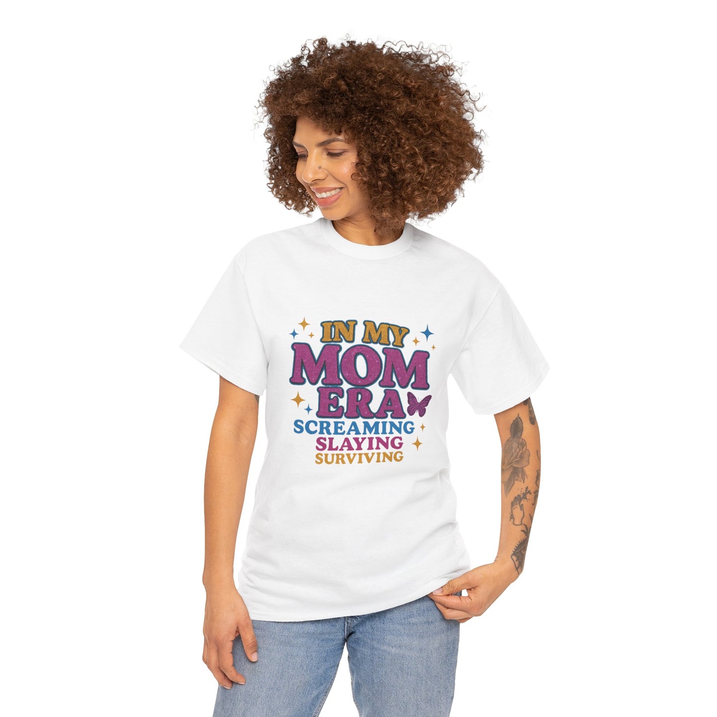 In My Mom Era – Glitter Core Chaos Tee