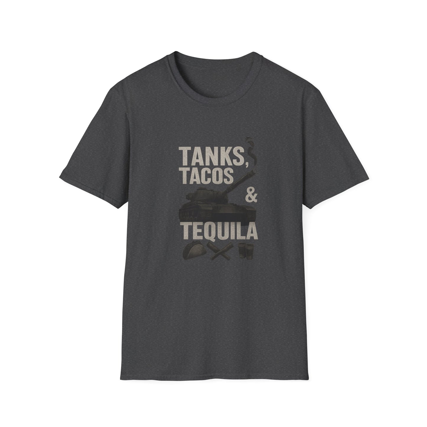Tacos & Tequila T-Shirt for Fun Lovers, Unisex Tee for Parties, Gifts for Military Enthusiasts, Taco Tuesday Apparel