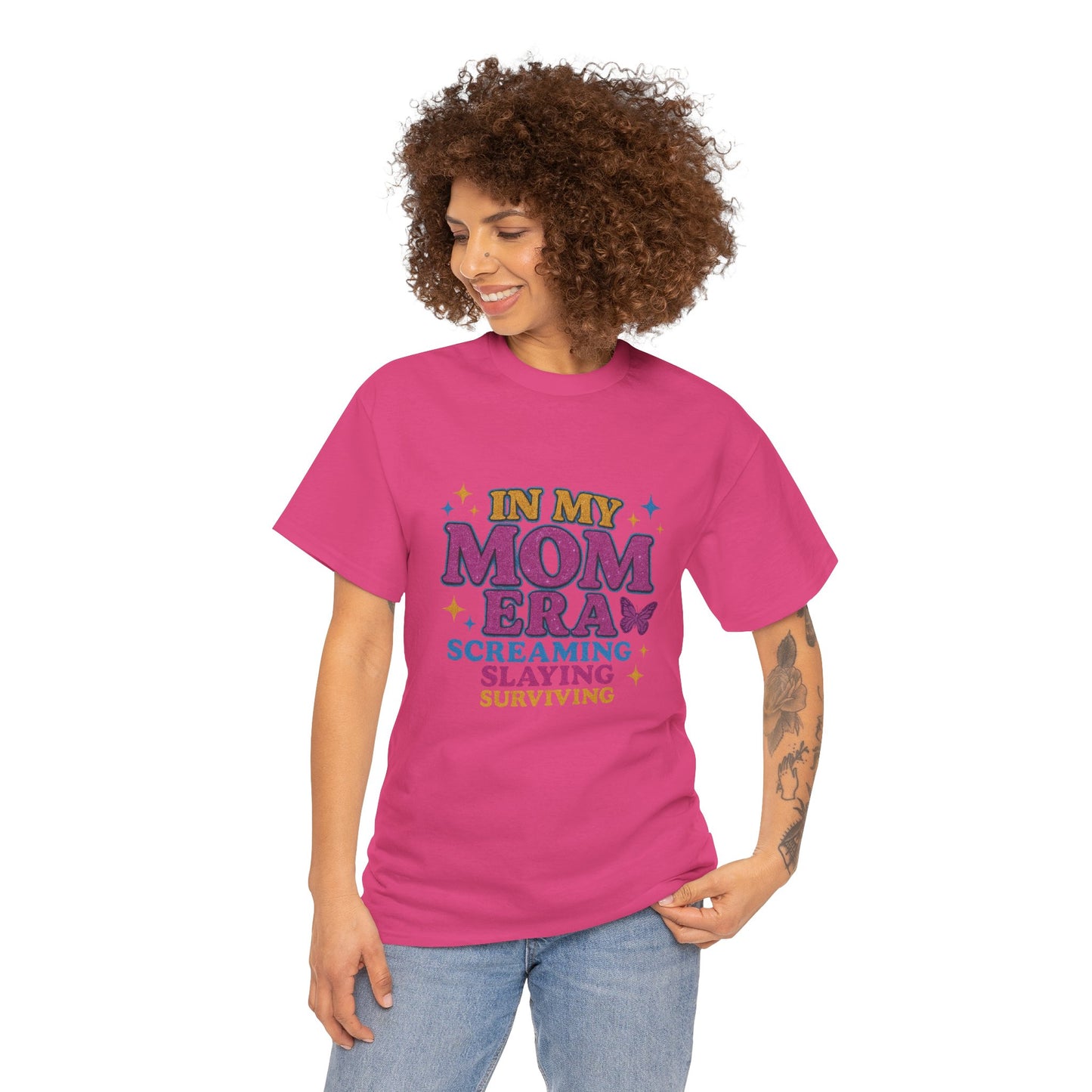 In My Mom Era – Glitter Core Chaos Tee