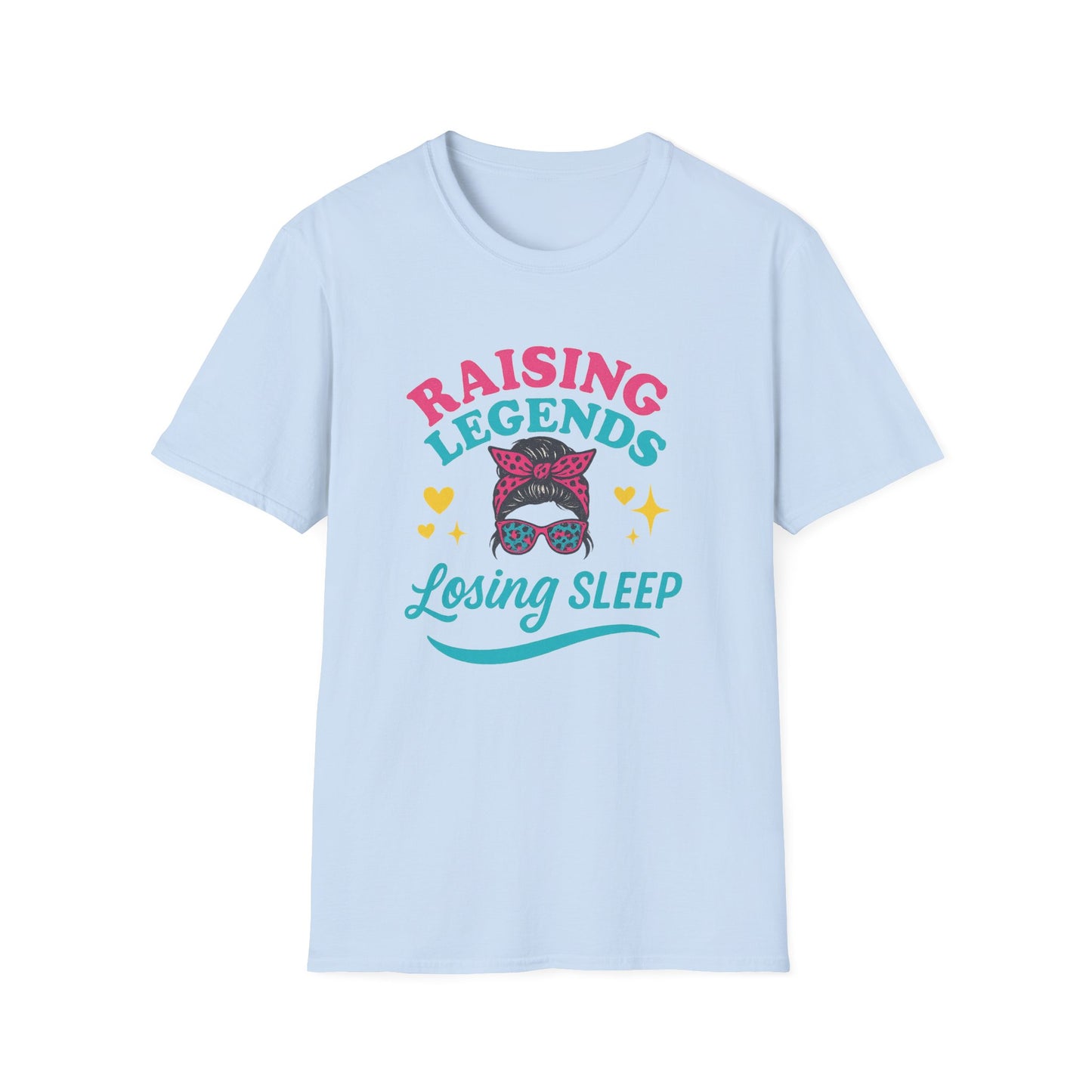 Raising Legends, Losing Sleep – Mom Life Leopard Print Tee