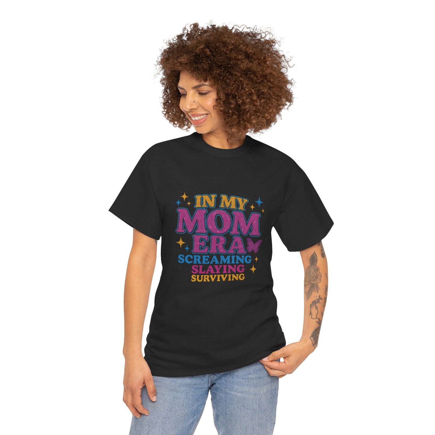 In My Mom Era – Glitter Core Chaos Tee